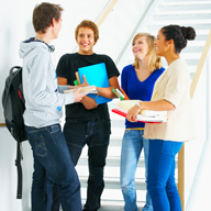 Photo of four adolescents.